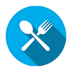 🍴 Fork and spoon icon: a vector illustration set of restaurant cutlery, cooking tools, and kitchenware for dinner and lunch meals