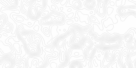 Fototapeta premium Modern abstract area wire location discovery vector topo map design. White paper background with topographic world grid wave Topographic map geographic line texture.