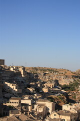 Obraz premium Matera, Italy - 12 August 2025: Matera historic cityscape and streets