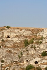 Matera, Italy - 12 August 2025: Matera historic cityscape and streets