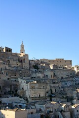 Obraz premium Matera, Italy - 12 August 2025: Matera historic cityscape and streets