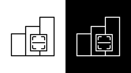 Graph Scanner Icon For Design Elements