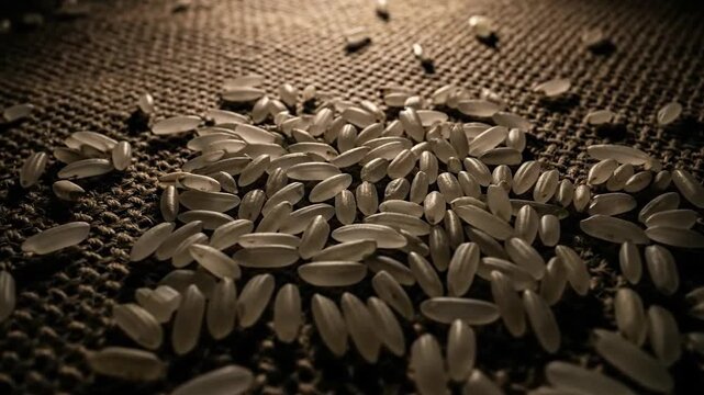 Large pile of sunflower seeds in a dark storage area