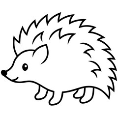 vector art on hedgehog