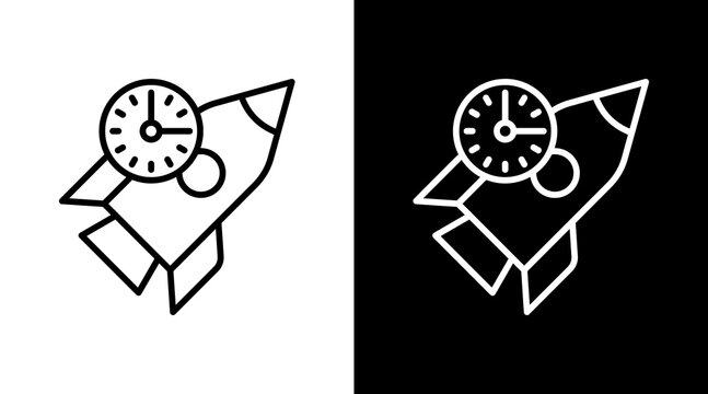 Time Dilation Icon For Design Elements