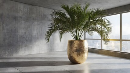 palm tree in a vase