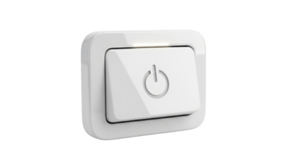 3D Icon of a Light Switch, System Control, isolated on white background