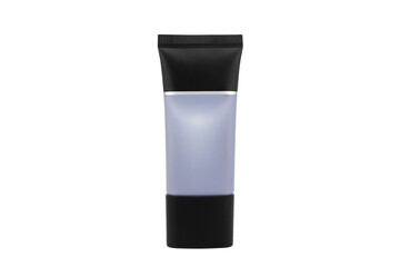 Cosmetic tube pack of cream or gel isolated on white background.