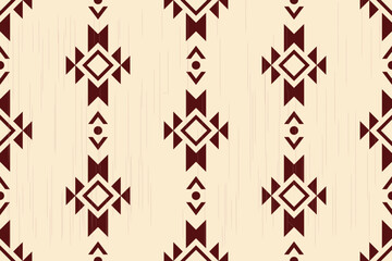 seamless geometric pattern Ikat abstract ethnic art seamless pattern vintage style wallpaper, set, geometric, oriental, fabric, clothing, print, ornament, Aztec geometric, furniture