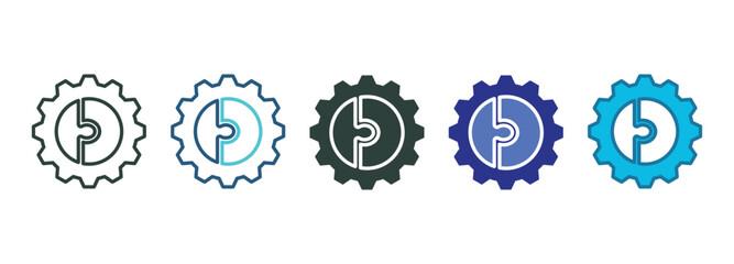 Poka-Yoke System Icon Set Multiple Style Of