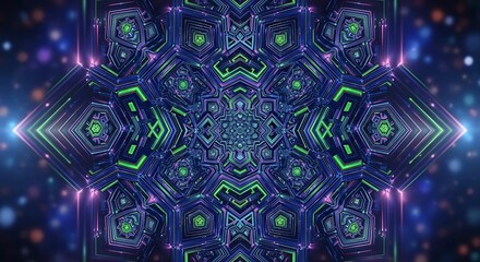 Dive into a mesmerizing kaleidoscope of neon shapes, perfect for modern branding, futuristic tech designs, and dynamic visual effects that captivate viewers