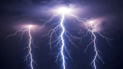 A thunder, overlay, lightning, storm, electric PNG. This thunder, lightning effect, creates a unique transparent PNG. Use it as an overlay for a dramatic weather scene