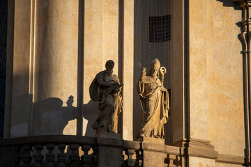 Prague streets and statues