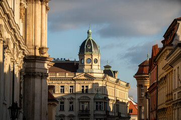 Prague streets and statues