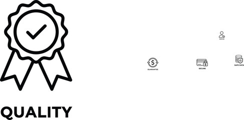 Quality assurance badge icon