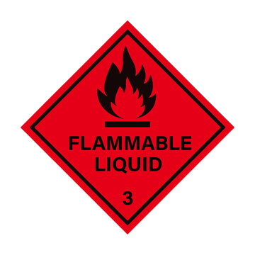Flammable Liquid Symbol Sign ,Vector Illustration, Isolate On White Background 