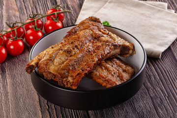Steamed pork ribs with spices