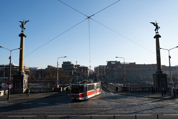 Obraz premium Prague streets and statues