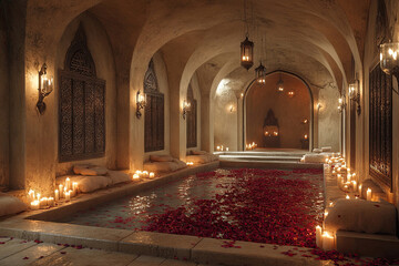 Tranquil Evening in a Historic Subterranean Hammam