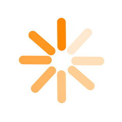 Loading icon. Simple circular loading icon indicating progress.