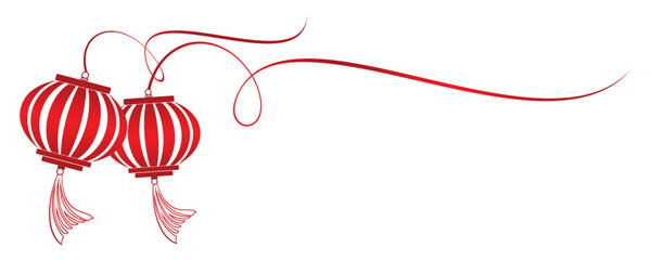 lanterns for Chinese New Year decoration.eps