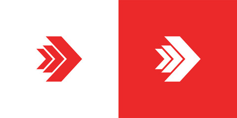 Minimal arrow logo design template