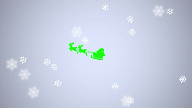 サンタクロースのトランジション4セット