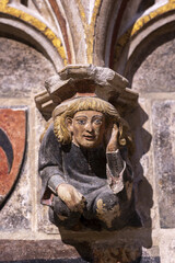 Saint Thecla’s cathedral, Tarragona, Spain. Apse chapel of Saint Olegarius. Corbel effigy © Julian
