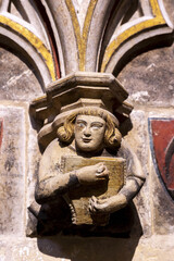 Saint Thecla’s cathedral, Tarragona, Spain. Apse chapel of Saint Olegarius. Corbel effigy © Julian