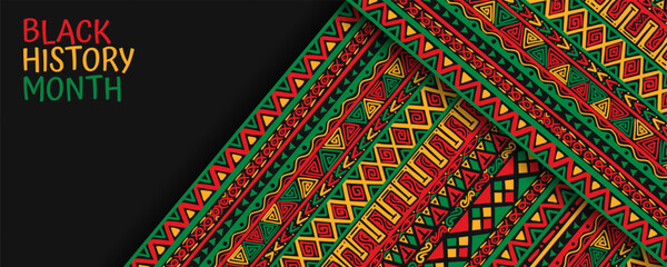 Black history month celebrate. hand drawn black history month pattern background,