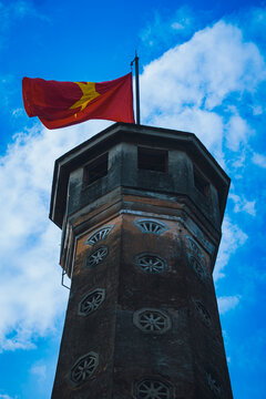 Close-up of Hanoi Flag Tower