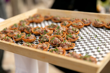 alimento, canape. salado, rico, sabroso exquisito, delicioso, frio, comida, alimento, aperitivo, cocci&oacute;n, alimentaci&oacute;n, italiana, apetitoso, cocina, almuerzo, fresco, arroces, tradicional, cena