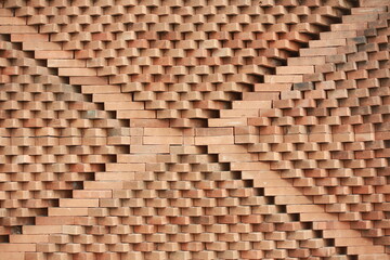 Geometric Brick Wall Texture