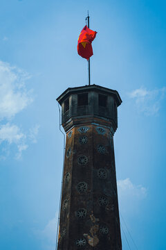 Close-up of Hanoi Flag Tower