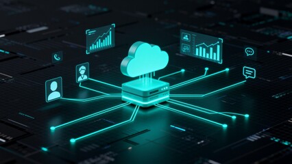 Cloud computing network diagram
