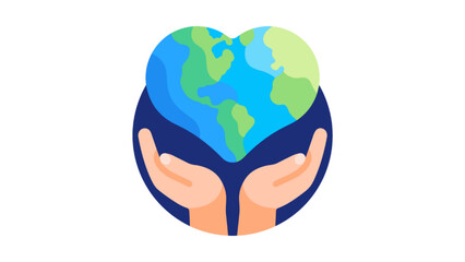 symbol of hands holding earth 