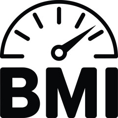 Body Mass Index Meter Shows Health Indicator