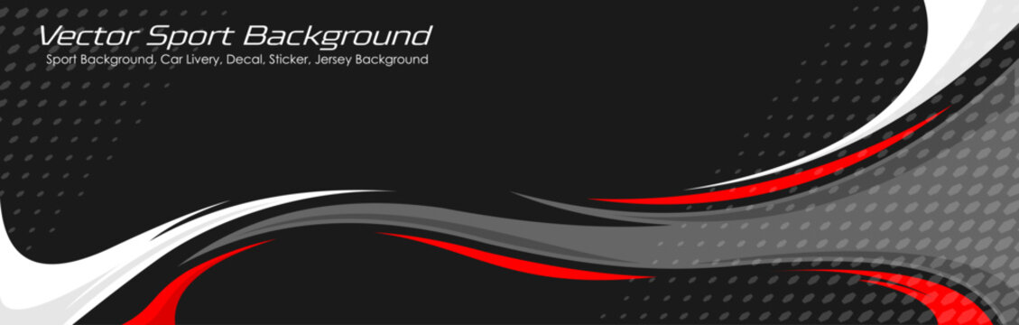  car livery design. sporty background design for vehicle vinyl wrap and car branding in black color vector template EPS 10