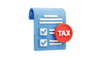Tax Checklist Completed - 3D Render
