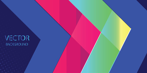 Abstract blue and yellow crossing rectangle shapes background. . Futuristic technology concept. white pattern  for banner, wallpaper, cover Vector illustration .