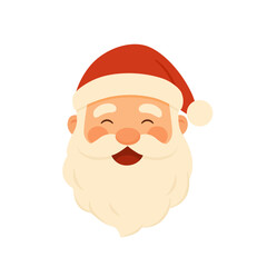 Santa Claus Smiling Face Illustration