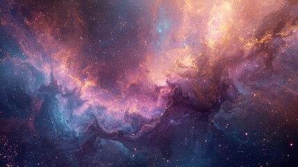 Naklejka premium Cosmic nebula in deep space