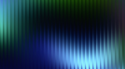 Abstract background with shimmering vertical lines in a blue and green gradient
