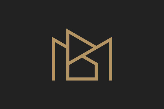 Letter MB Building Logo 