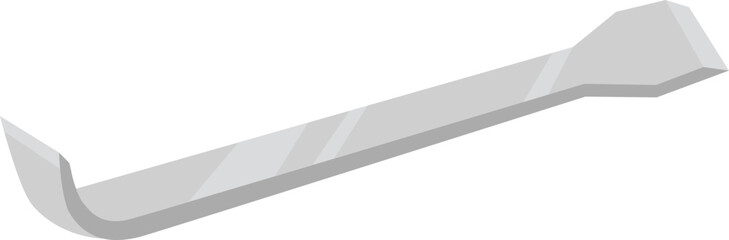 Metal pry bar construction tool for demolition