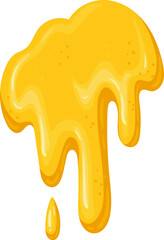 Golden honey dripping naturally creating sweet liquid texture