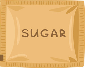 Sugar packet containing sweetening ingredient for drinks