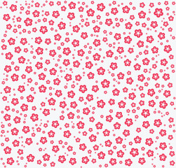 Cute Floral Seamless Pattern – Small Flower Digital Paper Vector