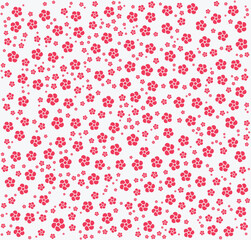 Cute Floral Seamless Pattern – Small Flower Digital Paper Vector