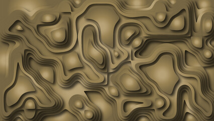 A three-dimensional abstract topographic relief reminiscent of a 3D landscape. Smooth transitions of shades create a sense of depth and chiaroscuro.